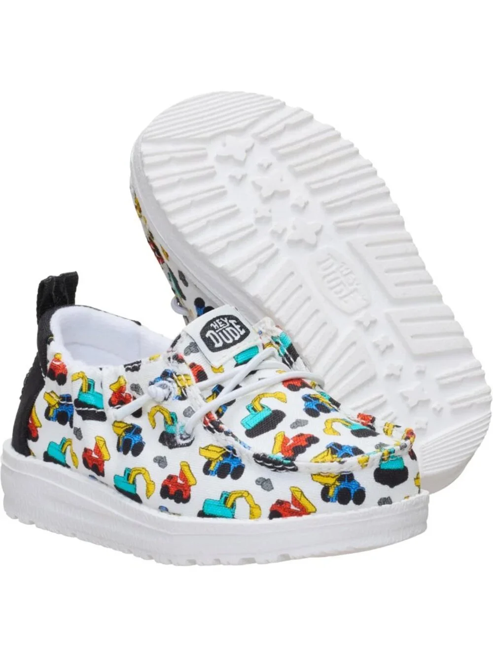Lightweight Infant Slip-On Shoes | Ivory/Multi, Size 4 | Elastic Laces & Stretch